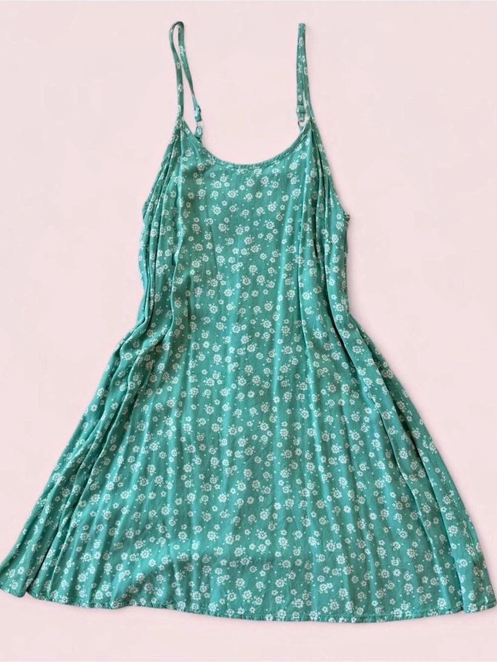 Floral Mini Dress in Green
